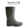image:imageDREAM PAIRS Kids Rain Boots EasyOn Lightweight NonSlip Outsole for Boys amp Girls Outdoor Rainy Day PlayOlive