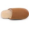 image:imageDREAM PAIRS Mens Avalon Scuff Slip on Fuzzy Faux Wool Lining Warm Indoor Outdoor House Slippers TanSize 11