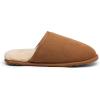 image:imageDREAM PAIRS Mens Avalon Scuff Slip on Fuzzy Faux Wool Lining Warm Indoor Outdoor House Slippers TanSize 11