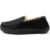 image:imageDREAM PAIRS Mens Dsl2110m Fuzzy Microsuede Moccasin Slippers with Plush Lining House Shoes Black Size 11