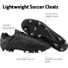 image:imageDREAM PAIRS Mens Sport Flexible Athletic Lace Up Light Weight Outdoor Cleats Football Soccer ShoesBlackGrey
