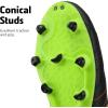 image:imageDREAM PAIRS Mens Sport Flexible Athletic Lace Up Light Weight Outdoor Cleats Football Soccer ShoesBlackLemonGreenRed
