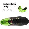 image:imageDREAM PAIRS Mens Sport Flexible Athletic Lace Up Light Weight Outdoor Cleats Football Soccer ShoesBlackLemonGreenRed
