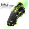 image:imageDREAM PAIRS Mens Sport Flexible Athletic Lace Up Light Weight Outdoor Cleats Football Soccer ShoesBlackNeonGreen