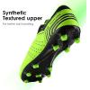 image:imageDREAM PAIRS Mens Sport Flexible Athletic Lace Up Light Weight Outdoor Cleats Football Soccer ShoesNeonGreenBlack