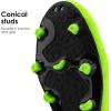 image:imageDREAM PAIRS Mens Sport Flexible Athletic Lace Up Light Weight Outdoor Cleats Football Soccer ShoesNeonGreenBlack