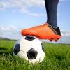 image:imageDREAM PAIRS Mens Sport Flexible Athletic Lace Up Light Weight Outdoor Cleats Football Soccer ShoesOrangeBlackLemonGreen