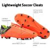 image:imageDREAM PAIRS Mens Sport Flexible Athletic Lace Up Light Weight Outdoor Cleats Football Soccer ShoesOrangeBlackLemonGreen