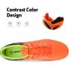 image:imageDREAM PAIRS Mens Sport Flexible Athletic Lace Up Light Weight Outdoor Cleats Football Soccer ShoesOrangeBlackLemonGreen