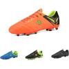 image:imageDREAM PAIRS Mens Sport Flexible Athletic Lace Up Light Weight Outdoor Cleats Football Soccer ShoesOrangeBlackLemonGreen