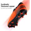 image:imageDREAM PAIRS Mens Sport Flexible Athletic Lace Up Light Weight Outdoor Cleats Football Soccer ShoesOrangeNavy