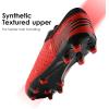 image:imageDREAM PAIRS Mens Sport Flexible Athletic Lace Up Light Weight Outdoor Cleats Football Soccer ShoesRedBlack