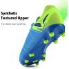image:imageDREAM PAIRS Mens Sport Flexible Athletic Lace Up Light Weight Outdoor Cleats Football Soccer ShoesRoyalLemonGreen