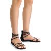 image:imageDREAM PAIRS Womens Ankle Strap Flat Sandals Summer Dressy Strappy Gladiator Rhinestones SandalsBlack