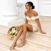 image:imageDREAM PAIRS Womens Ankle Strap Flat Sandals Summer Dressy Strappy Gladiator Rhinestones SandalsChampagneGoldpu