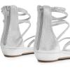 image:imageDREAM PAIRS Womens Ankle Strap Flat Sandals Summer Dressy Strappy Gladiator Rhinestones SandalsSilver
