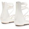 image:imageDREAM PAIRS Womens Ankle Strap Flat Sandals Summer Dressy Strappy Gladiator Rhinestones SandalsWhitePu
