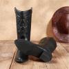 image:imageDREAM PAIRS Womens Cowboy Boots Pull On Cowgirl Boots Mid Calf Western Boots Available in Regular and Wide CalfBlack