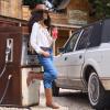 image:imageDREAM PAIRS Womens Cowboy Boots Pull On Cowgirl Boots Mid Calf Western Boots Available in Regular and Wide CalfBrownpu