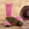 image:imageDREAM PAIRS Womens Cowboy Boots Pull On Cowgirl Boots Mid Calf Western Boots Available in Regular and Wide CalfHot Pink