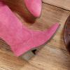image:imageDREAM PAIRS Womens Cowboy Boots Pull On Cowgirl Boots Mid Calf Western Boots Available in Regular and Wide CalfHot Pink