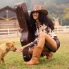 image:imageDREAM PAIRS Womens Cowboy Boots Pull On Cowgirl Boots Mid Calf Western Boots Available in Regular and Wide CalfTan