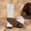 image:imageDREAM PAIRS Womens Cowboy Boots Pull On Cowgirl Boots Mid Calf Western Boots Available in Regular and Wide CalfWhite