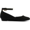 image:imageDREAM PAIRS Womens Dress Flats Ballet Low Wedge Round Toe Ankle Strap Comfortable Casual Flats ShoesBlack Nubuck