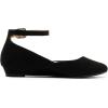 image:imageDREAM PAIRS Womens Dress Flats Ballet Low Wedge Round Toe Ankle Strap Comfortable Casual Flats ShoesBlack Suede