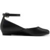 image:imageDREAM PAIRS Womens Dress Flats Ballet Low Wedge Round Toe Ankle Strap Comfortable Casual Flats ShoesBlackPu1