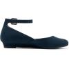image:imageDREAM PAIRS Womens Dress Flats Ballet Low Wedge Round Toe Ankle Strap Comfortable Casual Flats ShoesNavy Suede