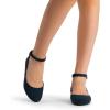 image:imageDREAM PAIRS Womens Dress Flats Ballet Low Wedge Round Toe Ankle Strap Comfortable Casual Flats ShoesNavy Suede