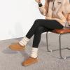 image:imageDREAM PAIRS Womens Fuzzy Cozy Slippers Genuine Suede Indoor Outdoor Fluffy Home Comfy Winter Slip On Cute Warm Memory Foam Furry Shoes FuzzyEasyChestnut