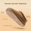 image:imageDREAM PAIRS Womens Fuzzy Cozy Slippers Genuine Suede Indoor Outdoor Fluffy Home Comfy Winter Slip On Cute Warm Memory Foam Furry Shoes FuzzyEasyChestnut