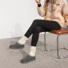 image:imageDREAM PAIRS Womens Fuzzy Cozy Slippers Genuine Suede Indoor Outdoor Fluffy Home Comfy Winter Slip On Cute Warm Memory Foam Furry Shoes FuzzyEasyGrey