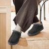 image:imageDREAM PAIRS Womens Fuzzy Cozy Slippers Genuine Suede Indoor Outdoor Fluffy Home Comfy Winter Slip On Cute Warm Memory Foam Furry Shoes FuzzyEasyGrey