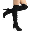 image:imageDREAM PAIRS Womens HIGHPLAT Chunky Thigh High Over The Knee High Heel BootsBlack1