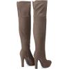 image:imageDREAM PAIRS Womens HIGHPLAT Chunky Thigh High Over The Knee High Heel BootsKhaki