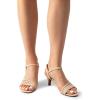 image:imageDREAM PAIRS Womens Kitten Heels Open Round Toe Comfortable Strappy Heels for Dressy Wedding Party Evening SandalsNudenubuck