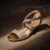 image:imageDREAM PAIRS Womens Low Wedge Sandals Ankle Strap Heel Sandal Open Toe Wide Dress Summer ShoesGold