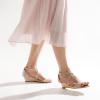 image:imageDREAM PAIRS Womens Low Wedge Sandals Ankle Strap Heel Sandal Open Toe Wide Dress Summer ShoesGold
