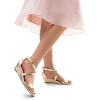 image:imageDREAM PAIRS Womens Low Wedge Sandals Ankle Strap Heel Sandal Open Toe Wide Dress Summer ShoesGoldpu