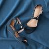 image:imageDREAM PAIRS Womens Low Wedge Sandals Ankle Strap Heel Sandal Open Toe Wide Dress Summer ShoesNavysuede