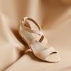 image:imageDREAM PAIRS Womens Low Wedge Sandals Ankle Strap Heel Sandal Open Toe Wide Dress Summer ShoesNudenubuck