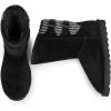 image:imageDREAM PAIRS Womens Mid Calf Winter Snow Boots Fashion FuzzyChic Buckle BootiesBlack