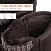 image:imageDREAM PAIRS Womens Mid Calf Winter Snow Boots Fashion FuzzyChic Buckle BootiesBrown
