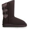 image:imageDREAM PAIRS Womens Mid Calf Winter Snow Boots Fashion FuzzyChic Buckle BootiesBrown