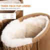 image:imageDREAM PAIRS Womens Mid Calf Winter Snow Boots Fashion FuzzyChic Buckle BootiesChesnut