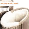 image:imageDREAM PAIRS Womens Mid Calf Winter Snow Boots Fashion FuzzyChic Buckle BootiesSand