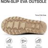image:imageDREAM PAIRS Womens Mid Calf Winter Snow Boots Fashion FuzzyChic Buckle BootiesSand